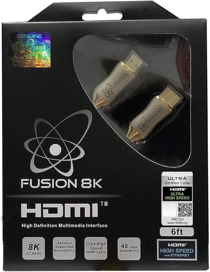 Fusion8K HDMI Cable for 10K, 8K, and 4K